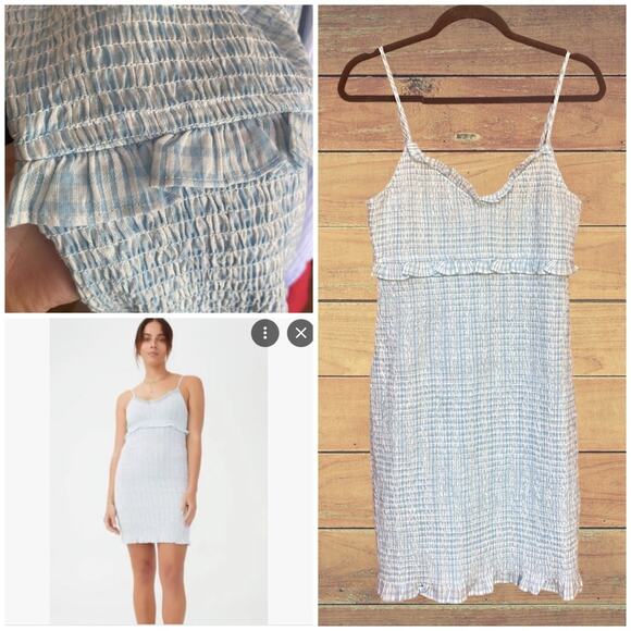 NEW Cotton on Poppy Shirred Strappy Mini Dress - Picture 1 of 8